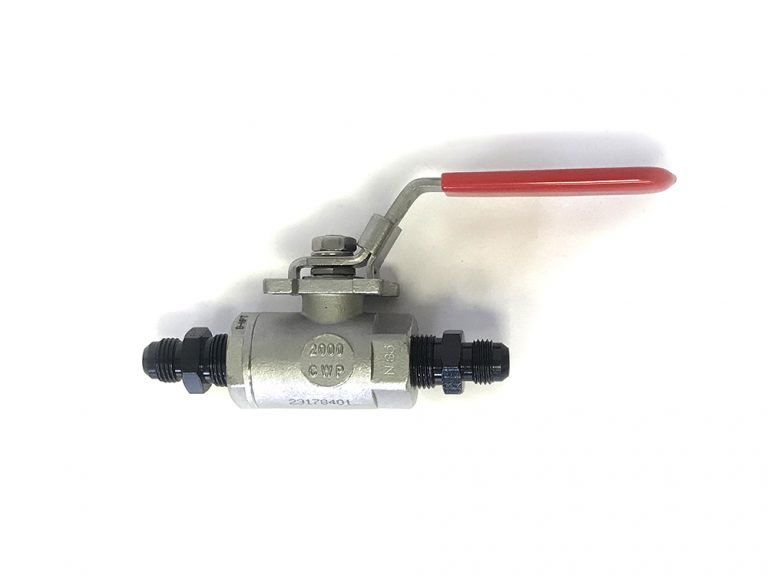 High Flow Quarter Turn Valve for Nitrous Oxide Systems Induction
