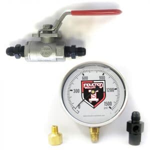 6AN Adapter Dracary Nitrous NOS NX15912 Mechanical Bottle Pressure Gauge With Adapter 