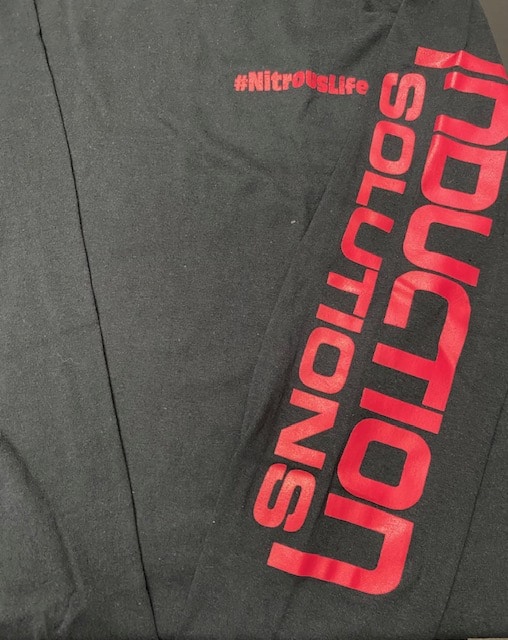Induction Solutions Black/Red Long Sleeve T-Shirt - Induction Solutions
