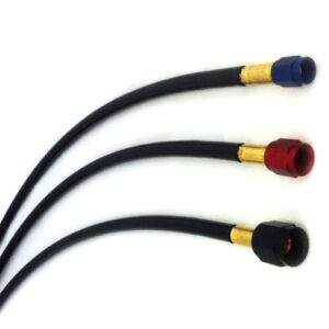 -4 x -6 Black Covered Stainless Steel/PTFE Hoses