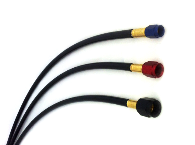 '-4 Black Covered Stainless Steel/PTFE Hoses