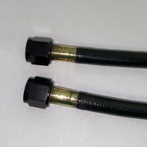 -8 Stainless Steel Black PTFE Braided Hose