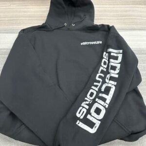 Black/Gray Distressed Hoodie